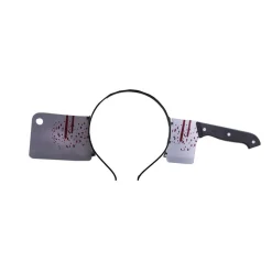 NEU Haarreif Hackbeil im Kopf, blutiges Halloween-Accessoire