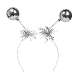 NEU Haarreif mit Discokugeln, silber