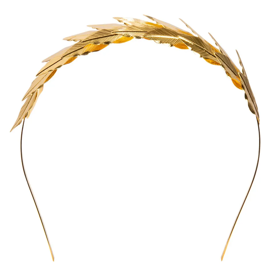 NEU Haarreif mit goldenem Lorbeerkranz