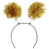 NEU Haarreif mit goldenen Pompons