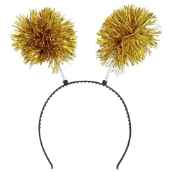 NEU Haarreif mit goldenen Pompons