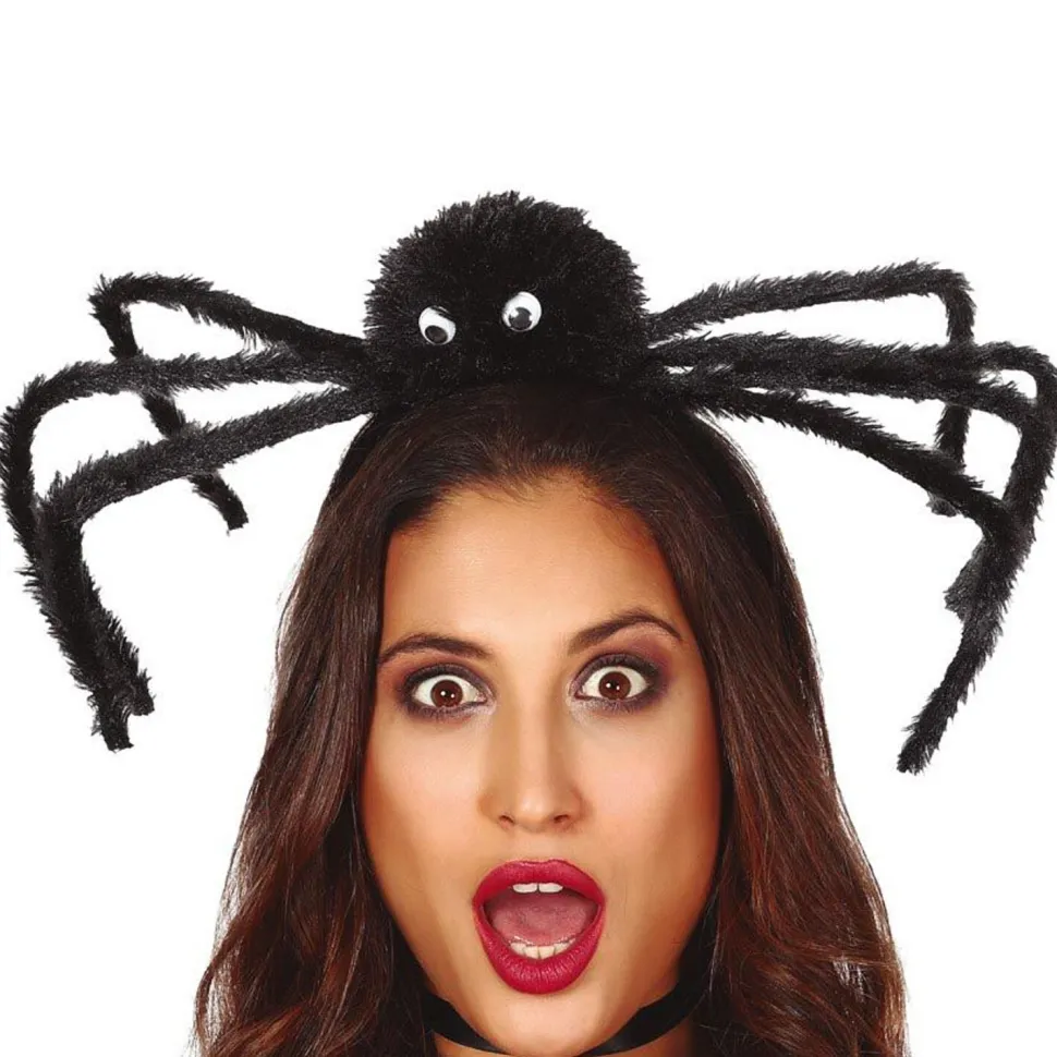NEU Haarreif mit Riesen-Spinne, schwarz