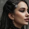 NEU Haarspange mit silbernen Spinnen, 2 Stück