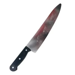 NEU Halloween-Atrappe blutiges Messer, 39 cm