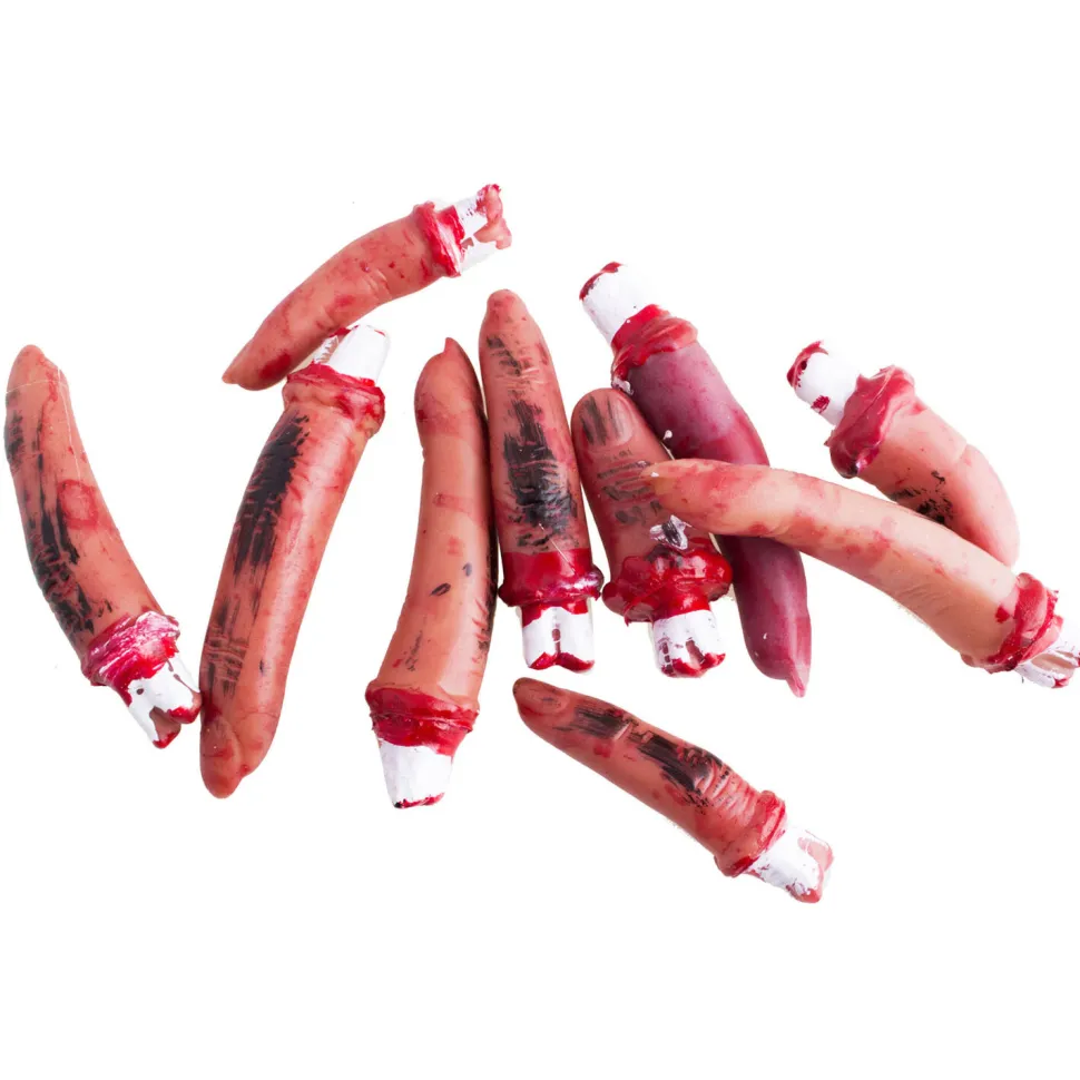 NEU Halloween-Deko Abgehackte Finger, 10 Stück
