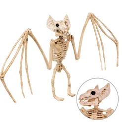 NEU Halloween-Deko-Figur Fledermaus-Skelett, 30cm