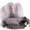 NEU Halloween-Deko-Figur Mädchen mit weinendem Baby, mit Licht, Sound und Bewegung, ca. 50 cm