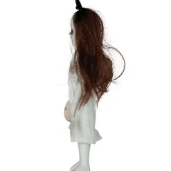 NEU Halloween-Deko-Figur Mädchen mit Teddy, 30cm