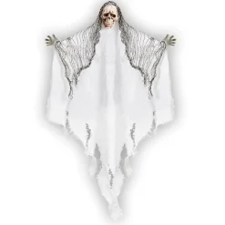 NEU Halloween-Deko-Figur Sensenmann, ca. 61 cm, Weiß