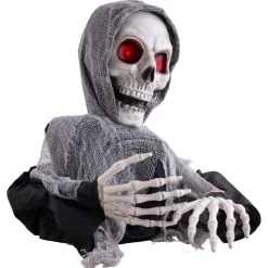 NEU Halloween-Deko-Figur Sensenmann, mit Licht-, Sound- und Bewegungseffekten, 60cm