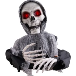 NEU Halloween-Deko-Figur Sensenmann, mit Licht-, Sound- und Bewegungseffekten, 60cm