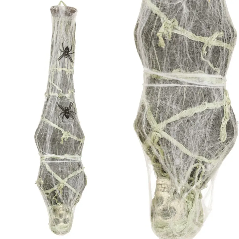 NEU Halloween-Deko-Figur Skelett-Mumie im Spinnennetz, ca. 120cm