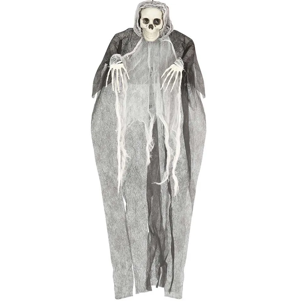 NEU Halloween-Deko-Figur Skelett mit Gewand, ca. 80cm