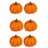 NEU Halloween-Deko Kürbisse, orange, 6 Stück, ca. 3,5cm