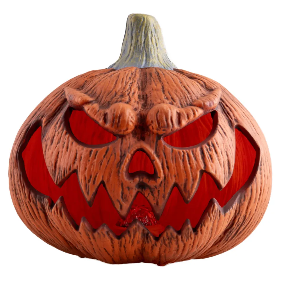 NEU Halloween-Deko lachender Kürbis, mit Licht- und Soundeffekten, 42cm