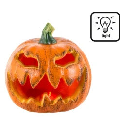NEU Halloween-Deko leuchtender Kürbis, 16 cm
