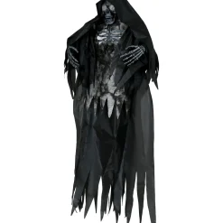 NEU Halloween-Deko schwarzer Geist mit Licht- und Soundeffekten, 170cm