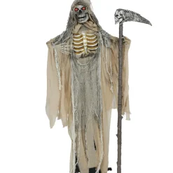 NEU Halloween Deko Skelett Tod, ca. 170cm, mit Licht-, Sound- und Bewegungseffekt
