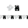 NEU Halloween Girlande Gespenst und Hexenhaus, 3m