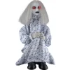 NEU Halloween Grusel-Puppe sitzend, mit Licht und Sound, 75 cm