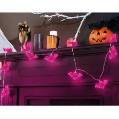 NEU Halloween-Lichterkette Fledermäuse, batteriebetrieben, Länge ca. 120 cm