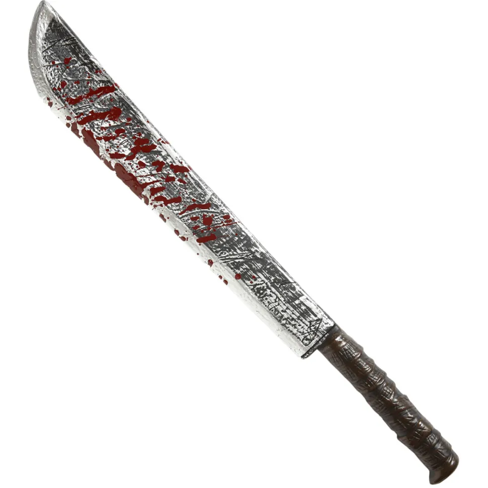 NEU Halloween Machete Reality, Blutverschmiert, Länge ca. 75 cm