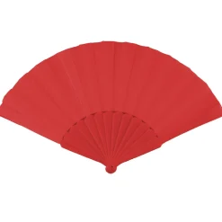 NEU Handfächer unifarben, 23cm, rot