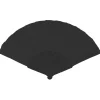 NEU Handfächer unifarben, 23cm, schwarz