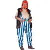 NEU Herren-Kostüm Dicker Gallier, 4-tlg. mit Hose, Shirt, Weste und Gürtel, Gr. 48-50