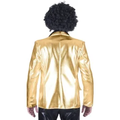 NEU Herren-Kostüm Disco-Fever-Jacke, gold, Gr. 48-50