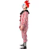 NEU Herren-Kostüm Halloween-Clown, grau-rot, mit Oberteil und Hose, Gr. M