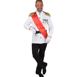 NEU Herren-Kostüm Prinz Charming, Uniform weiß, Größe S