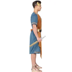 NEU Herren-Kostüm römischer Imperator, Tunika mit Schärpe, Gürtel, Lorbeerkranz, Gr. S