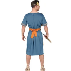 NEU Herren-Kostüm römischer Imperator, Tunika mit Schärpe, Gürtel, Lorbeerkranz, Gr. S