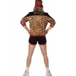 NEU Herren-Kostüm 80's Disco Panther, Jacke und kurze Hose, Gr. 48