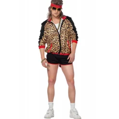 NEU Herren-Kostüm 80's Disco Panther, Jacke und kurze Hose, Gr. 48