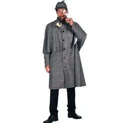 NEU Herren-Kostüm Sherlock Holmes, Detektiv-Mantel, Gr. S