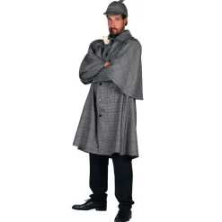 NEU Herren-Kostüm Sherlock Holmes, Detektiv-Mantel, Gr. S