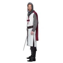 NEU Herren-Kostüm Tempelritter, ink. Oberteil und Gürtel, Größe: 48