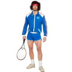 NEU Herren-Kostüm Tennis-Spieler, Jacke und kurze Hose, Gr. 48