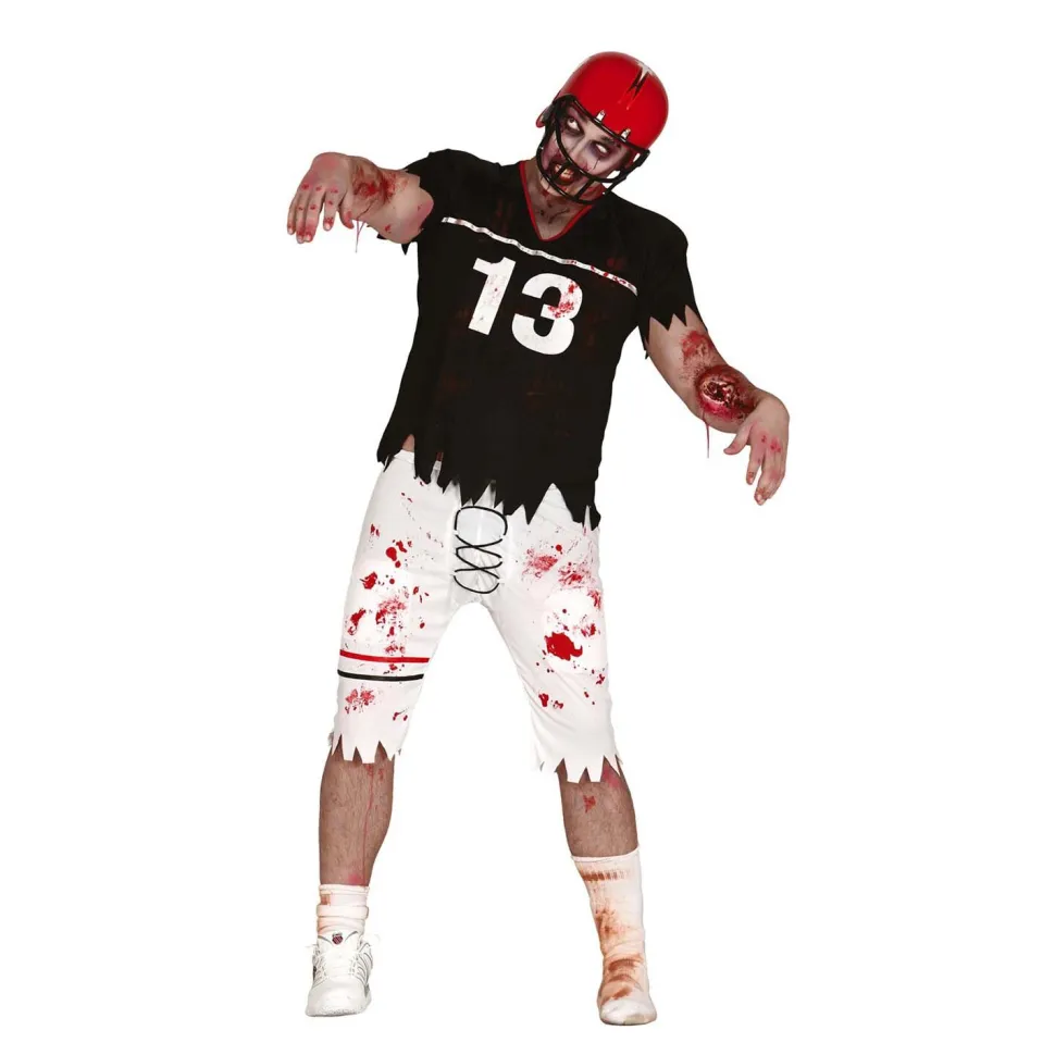 NEU Herren-Kostüm Zombie-Quarterback, Gr. M