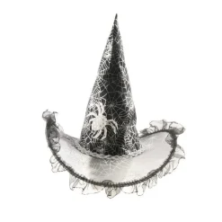 NEU Hexenhut für Kinder, Schwarz / Silber