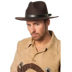 NEU Hut Cowboyhut Wollfilz, braun, Einheitsgröße