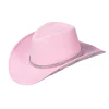 NEU Hut Cowboy mit Glitter-Sternen, rosa
