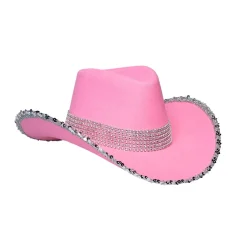 NEU Hut Cowgirl rosa, mit Strass-Steinen