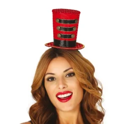 NEU Hut Mini-Zylinder, Roter Zirkus