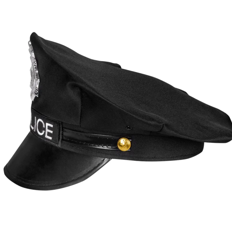 NEU Hut/Mütze Police, schwarz, Einheitsgröße