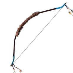 NEU Indianerbogen mit Fell und Federn, 80 cm