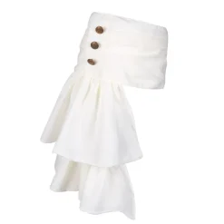 NEU Jabot Steampunk / Mittelalter creme-weiß