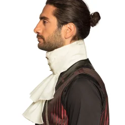 NEU Jabot Steampunk / Mittelalter creme-weiß